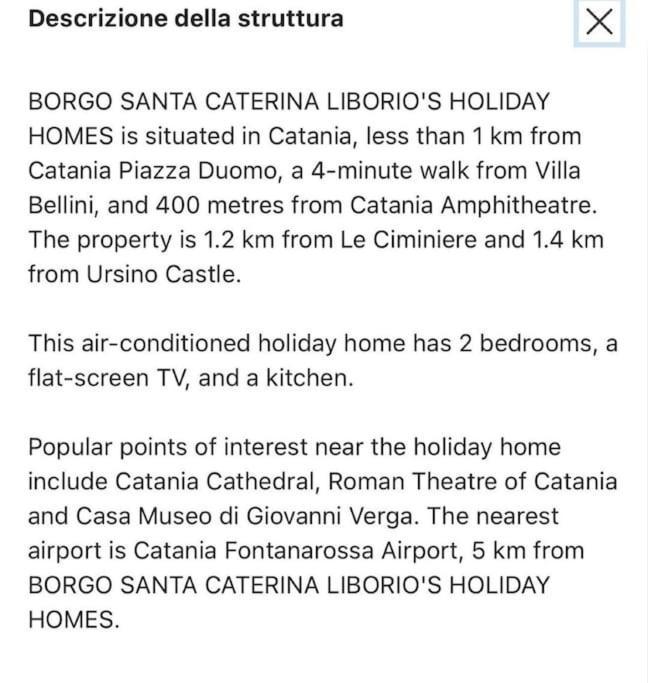 Villa Borgo Santa Caterina à Catane Extérieur photo
